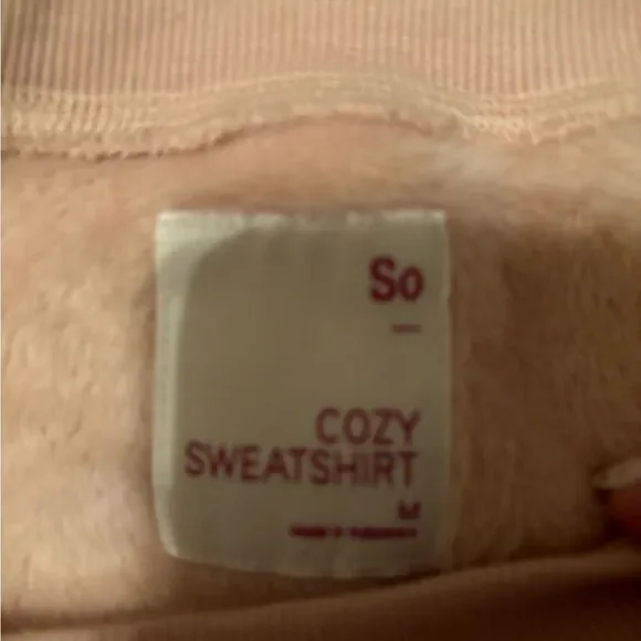 SO Cozy Peach Sweatshirt - Picture 2 of 3